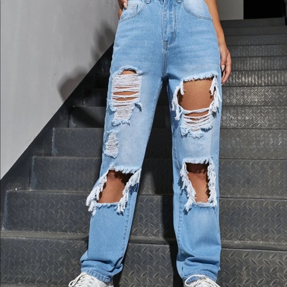 ๐๐ NEW HIGH WAIST BFRIEND JEANS - Picture 4 of 8